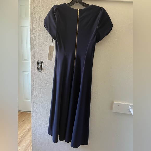 NWT Calvin Klein navy midi dress - Picture 2 of 3